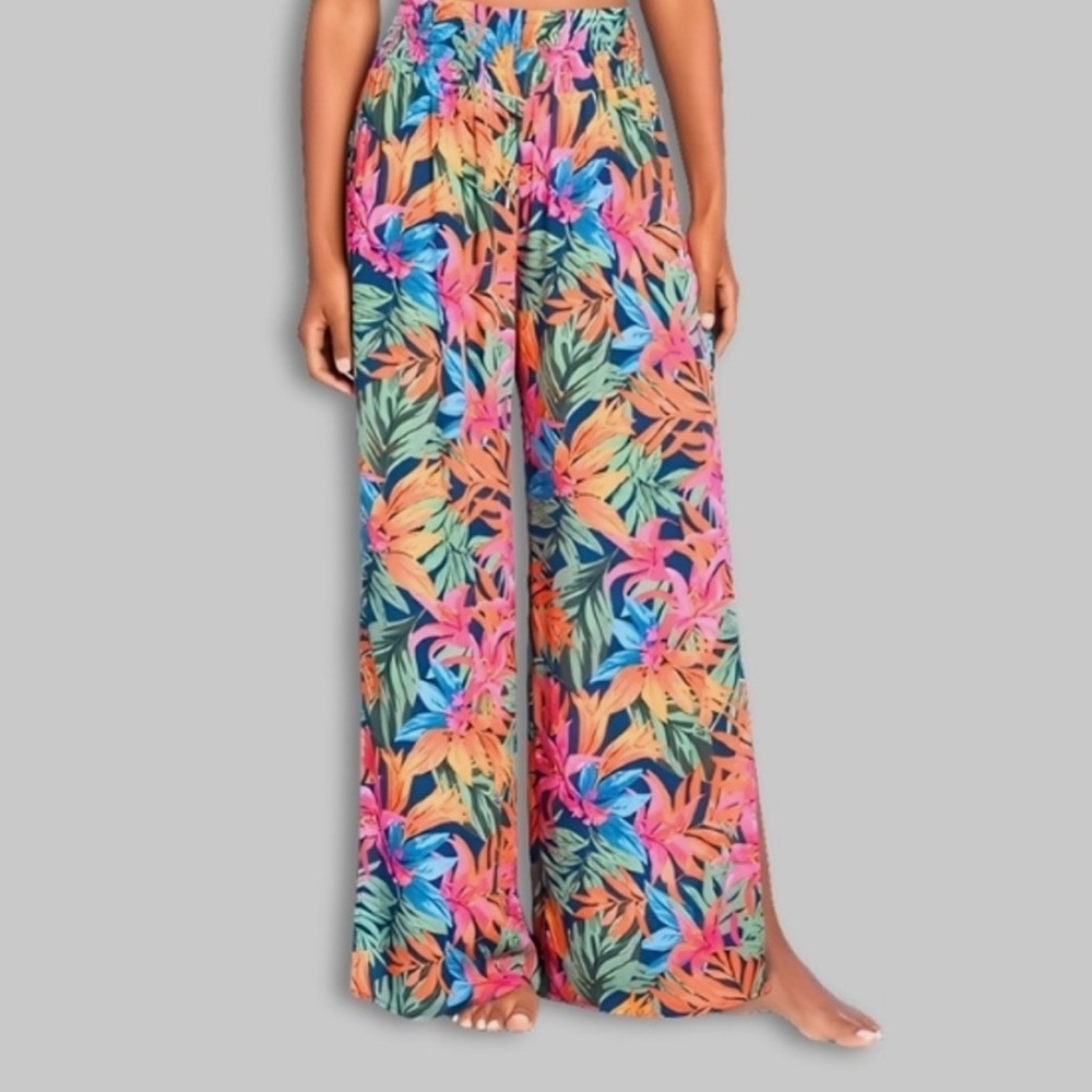 Shade & Shore Colorful Floral pants